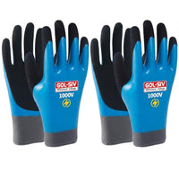 GOL-SIV 1000V Insulated Work Gloves, ASTM D120, 2 Pairs, Large