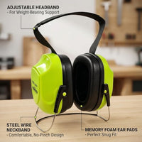 GOL-SIV Behind-the-Head Ear Muffs, SNR 30dB, Hard Hat Compatible