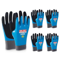 GOL-SIV 1000V Insulated Electrician Gloves, High Precision Safety Work Gloves for Circuit Handling & Assembly, Oil-Resistant Grip with Flexible Fit, 5 Pairs