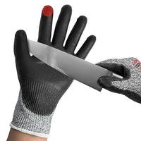 GOL-SIV Cut Resistant Work Gloves,Level 3 Cut Proof Glove With Pu Coated,Safety Work Gloves For Metal Fabrication,Wood Working,Construction,Small