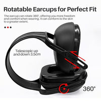 GOL-SIV SNR 29dB Sound Proof Ear Protection,Noise Reducing Earmuffs For Shooting,Construction and Factory Environments,Black