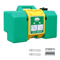 GOL-SIV Portable Eyewash Station, 8 Gallon, Wall Mount, Dual Spray
