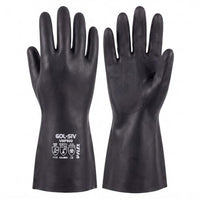 GOL-SIV Chemical Resistant Gloves Neoprene PVC EN374 Mechanic Work, M