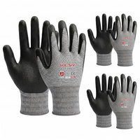 GOL-SIV 15-Gauge Micro-Foam Nitrile Work Gloves for Men, High Dexterity Mechanic Gloves, Breathable Flexible Fit, Excellent Oil Grip, 3 Pairs (XL)