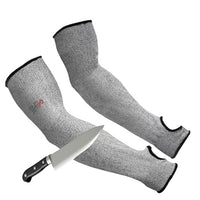 GOL-SIV Arm Protectors For Thin Skin And Bruising, Kevlar Sleeves. A5 Level Cut Resistant Arm Sleeves For Gardening, Welding, Kitchen (Grey, 17.7 In)