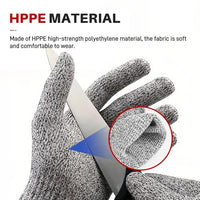 GOL-SIV Cut Resistant Work Gloves, ANSI A4 Food Grade Cutting Gloves for Che for Kitchen Meat Cutting,Metal Fabrication, Wood Working,Non Slip, Breathable, Medium