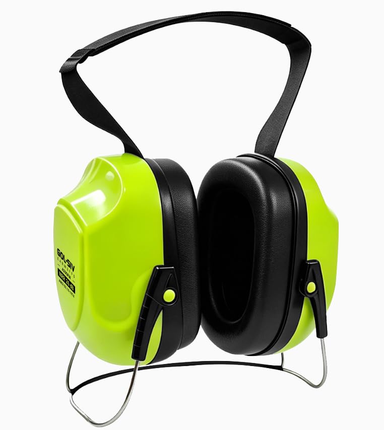 GOL-SIV Behind-the-Head Ear Muffs, SNR 30dB, Hard Hat Compatible