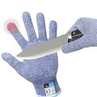 GOL-SIV Level 5 Cut Resistant Gloves,Cut Resistant Gloves Food Grade Cutting Gloves For Chefs Women,Kitchen Oyster Shucking,Meat Cutting,Wood Carving,Red,S
