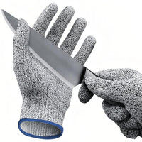 GOL-SIV Cut Resistant Work Gloves, ANSI A4 Food Grade Cutting Gloves for Che for Kitchen Meat Cutting,Metal Fabrication, Wood Working,Non Slip, Breathable, Medium