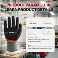 GOL-SIV 400V Electrical Gloves (3 Pairs, XL), Flame Retardant Low Voltage Insulated Gloves, High Grip Rubber Safety Work Gloves for EV, Solar, HVAC & Panel Maintenance