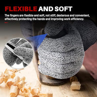 GOL-SIV Cut Resistant Work Gloves, ANSI A4 Food Grade Cutting Gloves for Che for Kitchen Meat Cutting,Metal Fabrication, Wood Working,Non Slip, Breathable Large