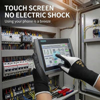 GOL-SIV 400V Electrical Glove For Men Arc Resistant,Flame Retardant,Low Voltage Insulated Gloves,Safety Electrician Gloves,Rubber Non Slip（5 Pairs,XL）