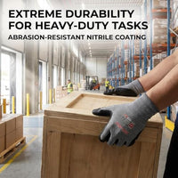 GOL-SIV 15-Gauge Micro-Foam Nitrile Work Gloves for Men, High Dexterity Mechanic Gloves, Breathable Flexible Fit, Excellent Oil Grip, 3 Pairs (XL)