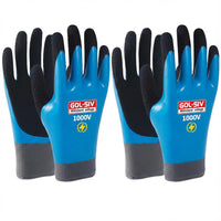 GOL-SIV 1000V Insulated Work Gloves, ASTM D120, 2 Pairs, Large
