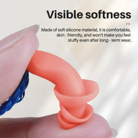 GOL-SIV Silicone Corded Ear Plugs, 100 Pairs, SNR 32dB, Orange