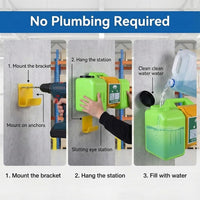 GOL-SIV 9 Gallon Portable Eyewash Station, Wall Mount, 15 Min, OSHA