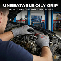 GOL-SIV 12 Pairs Sandy Nitrile Coated Work Gloves, Level 4 Abrasion Resistant, 15-Gauge Breathable Mechanic Gloves for Superior Grip, Warehouse & Construction (XL)