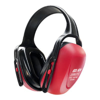 GOL-SIV SNR 29dB Noise Reduction Earmuffs,Sound Proof Ear Protection,For Construction and Loud Workplace,Red