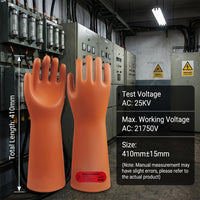 GOL-SIV Class 2 Insulated Gloves, ASTM D120, 17000V, 1 Pair, Yellow