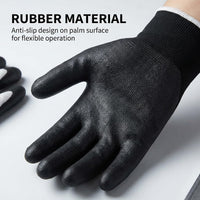 GOL-SIV 3 Pairs Insulated Electrical Gloves 400V, Touch Screen Low Voltage Electrician Work Gloves, Rubber Non-Slip Grip for Wire Working & Maintenance, Black, XL