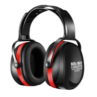 GOL-SIV SNR34dB Gun Range Ear Protection, Black & Red