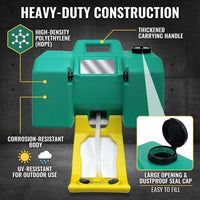 GOL-SIV Portable Eyewash Station, 8 Gallon, Wall Mount, Dual Spray