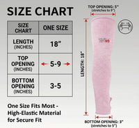 GOL-SIV Arm Protectors For Thin Skin And Bruising, Cut Resistant Sleeves For Men Women, A5 Level Pink Arm Sleeve For Gardening (Pink, 17.7 In)