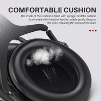 GOL-SIV 35dB Ear Protection for Shooting,Noise Reduction Earmuffs,Sound Proof Hearing Protection For Construction,Gun Range,Airport,Lawn Mowing,Black
