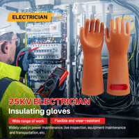 GOL-SIV Class 2 Insulated Gloves, ASTM D120, 17000V, 1 Pair, Yellow
