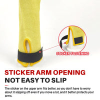 GOL-SIV Cut Resistant Sleeves With Thumb Hole,Thin Skin Arm Protection Sleeves And Bruising, Kevlar Sleeves For Women, Men, Elderly(Yellow,11.8 in)