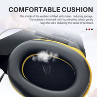 GOL-SIV Neckband Ear Muffs, SNR 30dB Hearing Protection, Black