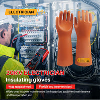 GOL-SIV Class 2 Insulated Electrician Gloves, ASTM D120, 17000V, 1 Pair