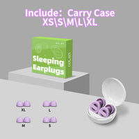 GOL-SIV Ear Plugs for Noise Cancelling,28dB(SNR) Reusable Silicone Earplugs for Sleeping,Concerts, Blocking Noise Reduction,Studying Night Time,Snoring,Purple