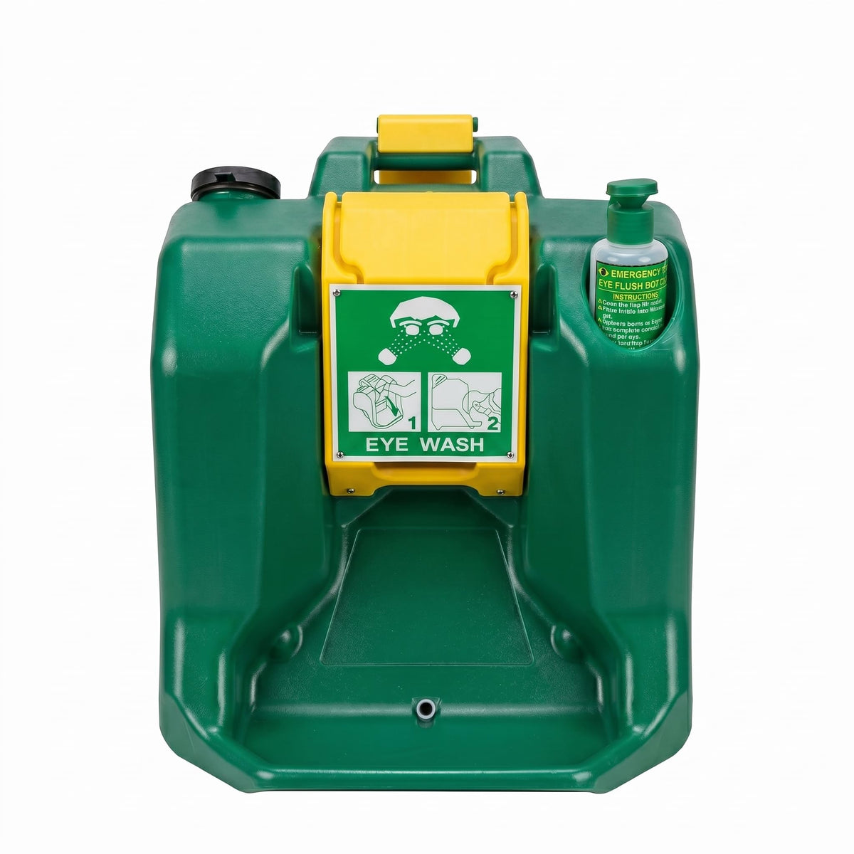 GOL-SIV 16 Gallon Portable Eyewash Station, ANSI Z358.1 Compliant Gravity Fed Emergency Eye Wash, Wall Mountable ABS Equipment with Handle for Industrial Chemical Worksites & Manufacturing