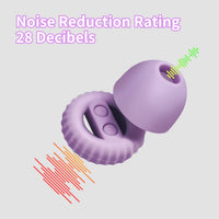 GOL-SIV Ear Plugs for Noise Cancelling,28dB(SNR) Reusable Silicone Earplugs for Sleeping,Concerts, Blocking Noise Reduction,Studying Night Time,Snoring,Purple