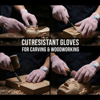 GOL-SIV Level 5 Cut Resistant Gloves, Food Grade Garden Work Gloves, Dexterity Machine Washable Cut Proof Glove for Kitchen, Oyster Shucking, Meat Cutting, Wood Carving, Pink, Large