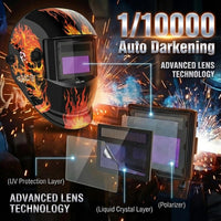 GOL-SIV Welding Helmet Auto Darkening - True Color Wide View Welding Shield - 0.1ms Response Time- Optical Grade 1/1/1/1 - Adjustable Wide Shade for SMAW, MIG, TIG, GTAW-Lightweight for Extended Wear