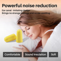 GOL-SIV Bulk Foam Ear Plugs, 250 Pairs, NRR 32dB, Yellow