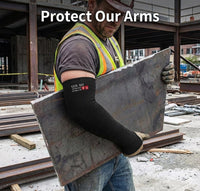 GOL-SIV Cut Resistant Sleeves With Thumb Hole,Thin Skin Arm Protection Sleeves And Bruising, Kevlar Sleeves For Women, Men, Elderly(Yellow,17.7 In)