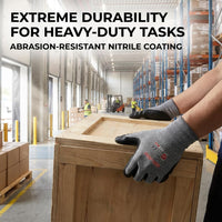 GOL-SIV 15-Gauge Micro-Foam Nitrile Work Gloves for Men and Women, Precision Assembly Utility Gloves, Breathable Snug Fit, Oil Resistant Grip, 3 Pairs, Size M