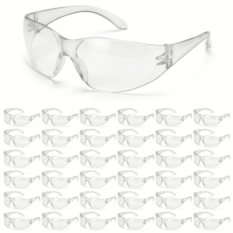 GOL-SIV Anti-Fog Safety Goggles Bulk, ANSI Z87.1 Certified Protective Eyewear, Clear Scratch Resistant Lenses, Lightweight Work Glasses for Lab, Construction, Nursing & Industrial, 36-Pack