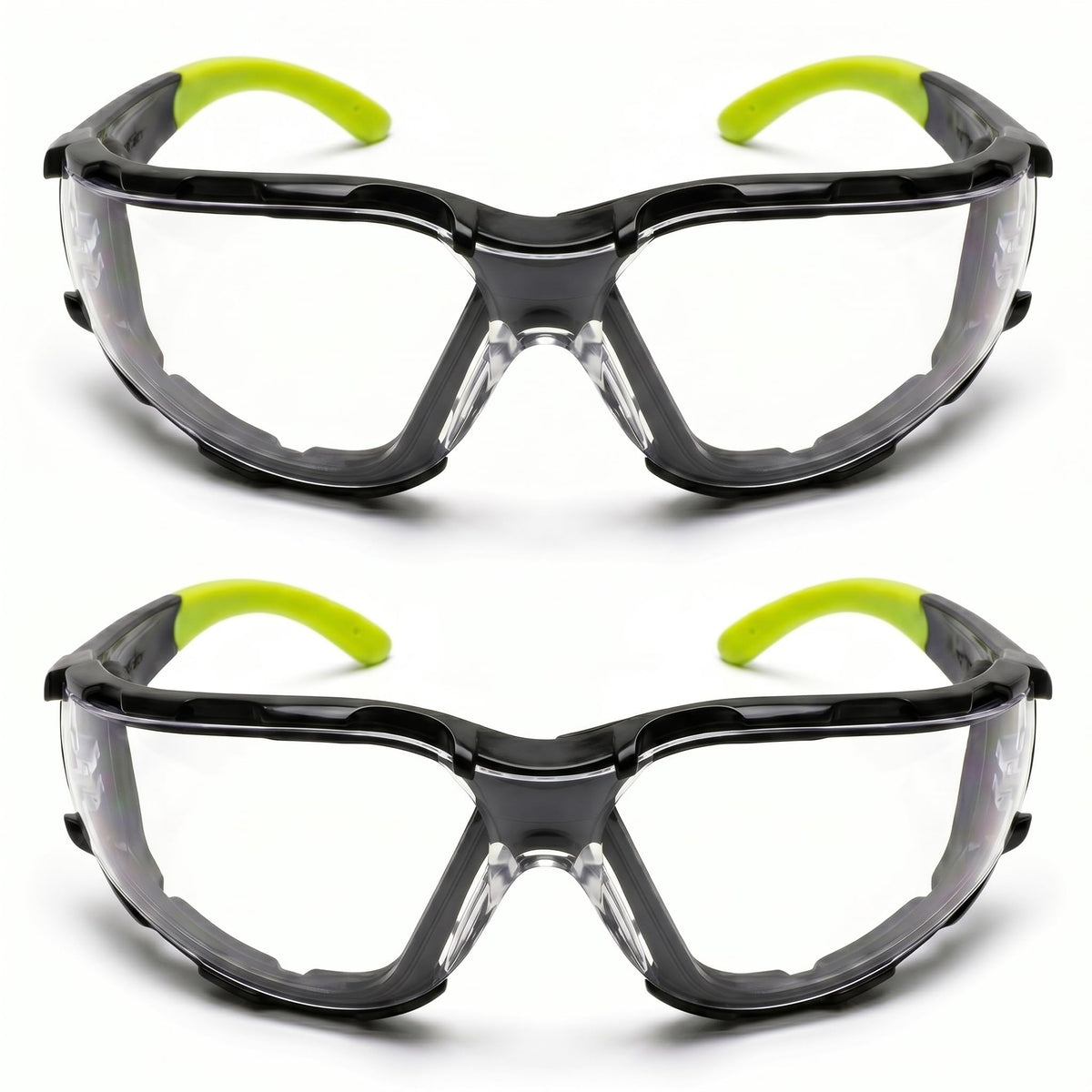 GOL-SIV Safety Glasses 12 Pack, Clear Anti-Fog Protective Eyewear, Bulk Wrap-Around PPE Safety Goggles, ANSI Z87.1 Certified Scratch Resistant Glasses for Work, Construction, Lab & Dental
