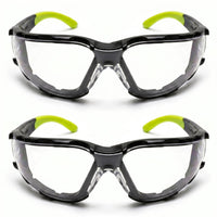 GOL-SIV Safety Glasses 12 Pack, Clear Anti-Fog Protective Eyewear, Bulk Wrap-Around PPE Safety Goggles, ANSI Z87.1 Certified Scratch Resistant Glasses for Work, Construction, Lab & Dental