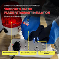 GOL-SIV 1000V Insulated Electrician Gloves, High Precision Safety Work Gloves for Circuit Handling & Assembly, Oil-Resistant Grip with Flexible Fit, 5 Pairs