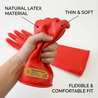 GOL-SIV Class 2 Insulated Electrician Gloves, ASTM D120, 17000V, 1 Pair