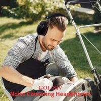 GOL-SIV Noise Reduction Ear Muffs,Sound Proof Ear Protection For Adults,SNR31dB Safety Earmuffs For Gun Range,Airport,Shooting,Construction,Lawn Mowing