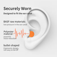 GOL-SIV Foam Ear Plugs (100 Pairs), NRR 33 Maximum Noise Reduction Disposable Earplugs, Hearing Protection for Construction, Shooting Range, Industrial Work, Loud Machinery, Sleeping & Snoring