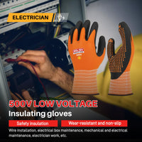 GOL-SIV 500V Insulated Electrician Gloves, Touchscreen, Nylon, Large