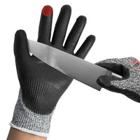 GOL-SIV Cut Resistant Work Gloves,Level 3 Cut Proof Glove With Pu Coated,Safety Work Gloves For Metal Fabrication,Wood Working,Construction,Small