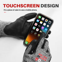 GOL-SIVANSI A3 Cut Resistant Work Gloves,Nitrile Coated Cut Proof Gloves For Automotive Repair, Machining, Logistics Handling,Woodworking,Touch Screen,Durable, S